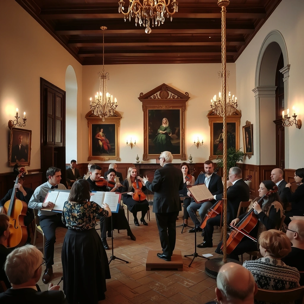 Concerto di musica classica in un'antica villa