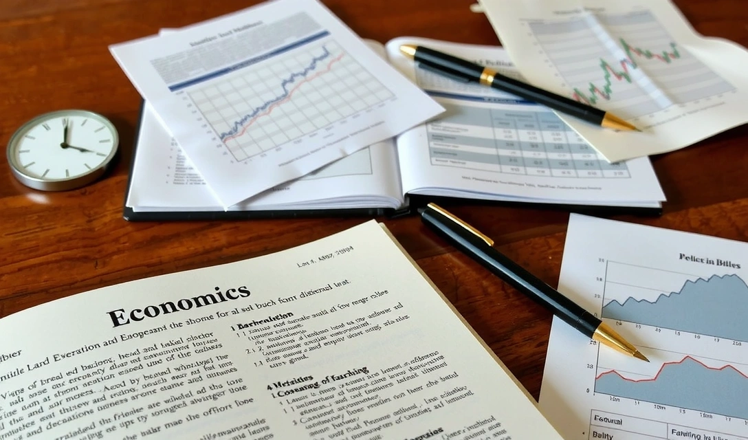 Libro aperto su una scrivania con grafici