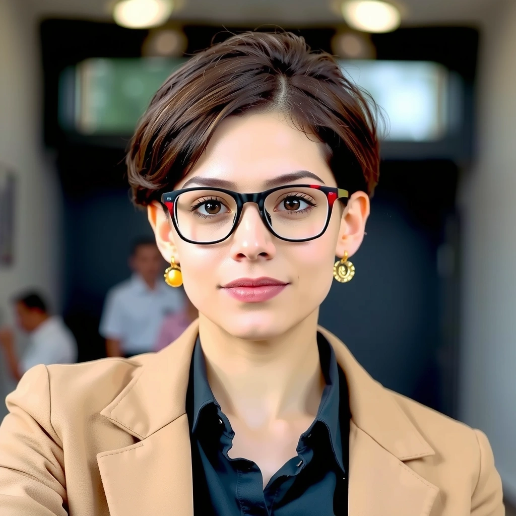 Ritratto di una giovane analista finanziaria